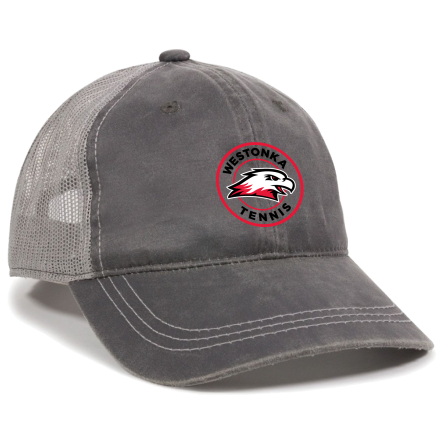 Charcoal/Grey Weathered Trucker Cap