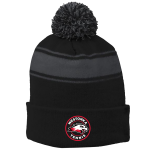 Striped Pom Beanie