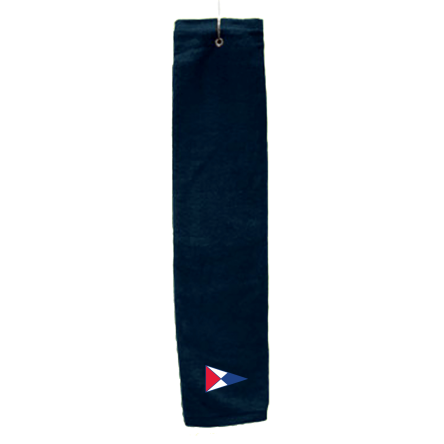 Navy Deluxe Golf Towel with Hook