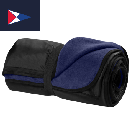 Classic Navy Fleece Travel Blanket