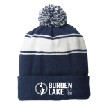 Striped Pom Beanie