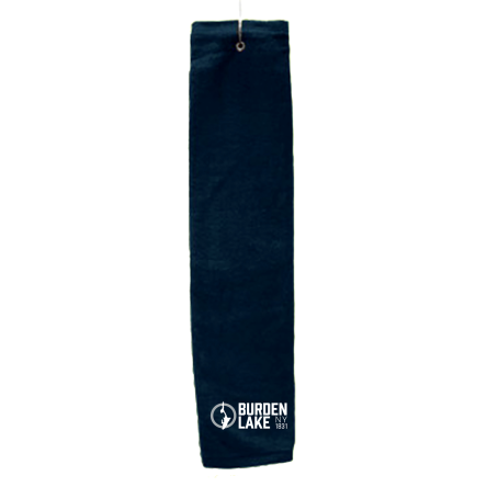 Navy Deluxe Golf Towel with Hook
