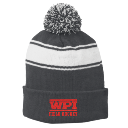 Striped Pom Beanie
