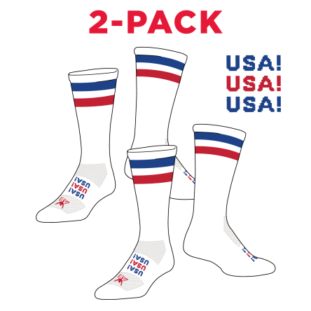 Atlantic Sportswear "USA" Crew Socks