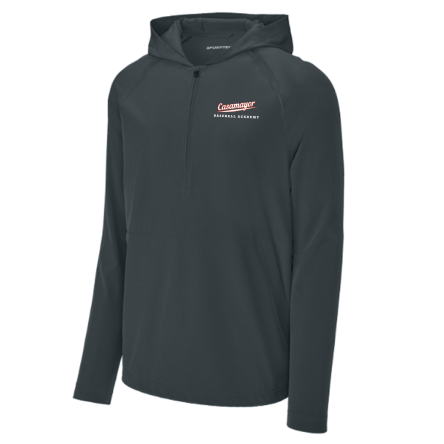 Classic 1/2 Zip Long Sleeve Hooded Jacket