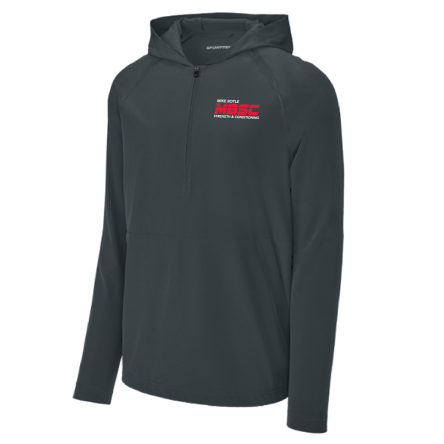 Classic 1/2 Zip Long Sleeve Hooded Jacket