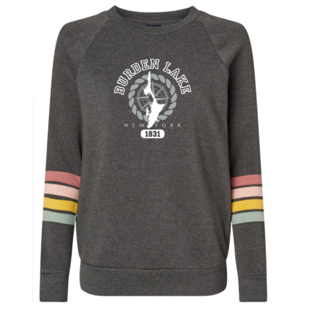 Women's Striped Crewneck Sweatshirt