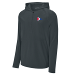 Classic 1/2 Zip Long Sleeve Hooded Jacket