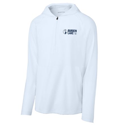 Classic 1/2 Zip Long Sleeve Hooded Jacket