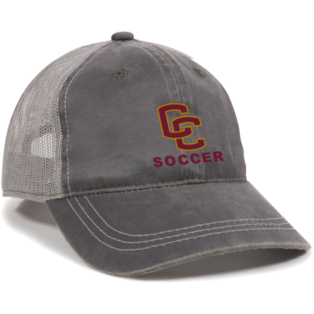 Charcoal/Grey Weathered Trucker Cap