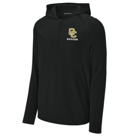 Classic 1/2 Zip Long Sleeve Hooded Jacket