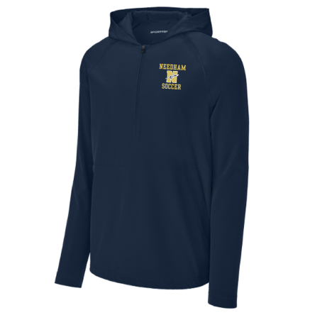 Classic 1/2 Zip Long Sleeve Hooded Jacket