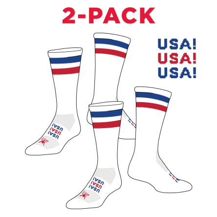 Atlantic Sportswear "USA" Crew Socks