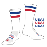 Atlantic Sportswear “USA” Crew Socks
