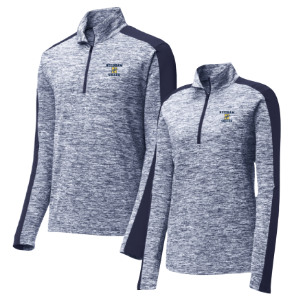 Electric Heather Colorblock 1/4 Zip Pullover