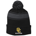 Striped Pom Beanie
