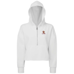 Women’s Cropped 1/2 Zip Hooded Sweatshirt