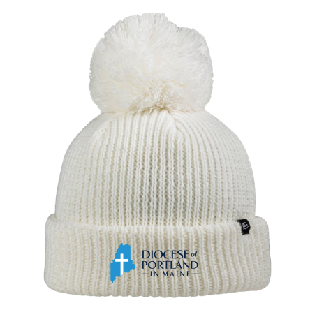 Ivory Pom Beanie