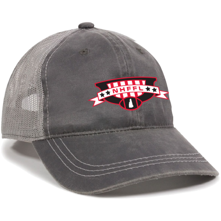 Charcoal/Grey Weathered Trucker Cap