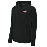 Classic 1/2 Zip Long Sleeve Hooded Jacket