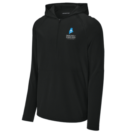 Classic 1/2 Zip Long Sleeve Hooded Jacket