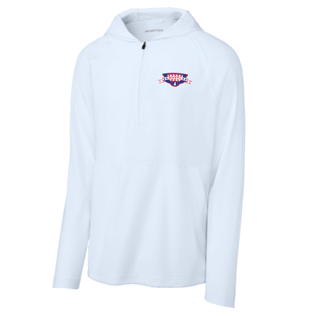 Classic 1/2 Zip Long Sleeve Hooded Jacket
