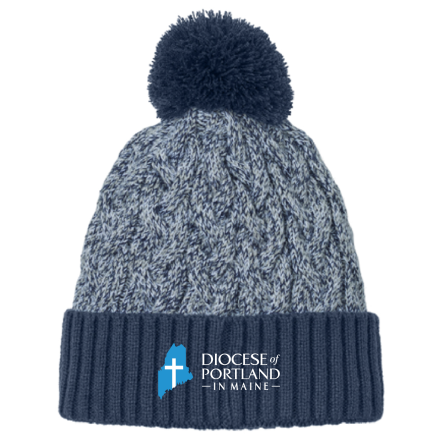 New Era Marled Knit Pom Beanie