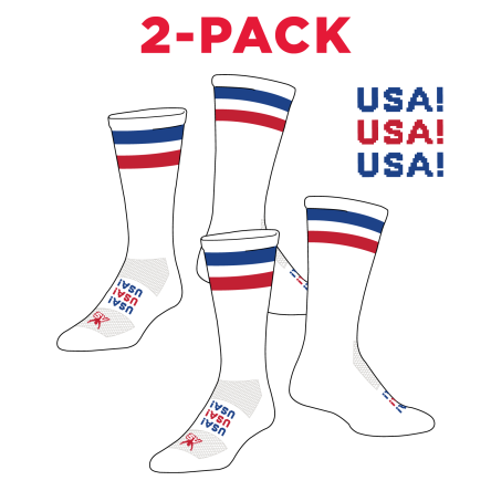 Atlantic Sportswear "USA" Crew Socks