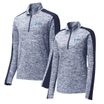 Electric Heather Colorblock 1/4 Zip Pullover