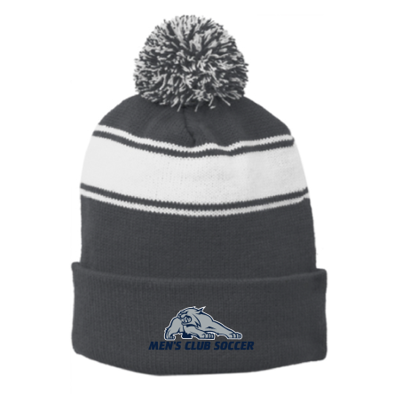 Striped Pom Beanie