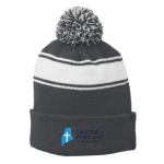 Striped Pom Beanie