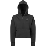 Women’s Cropped 1/2 Zip Hooded Sweatshirt