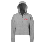 Women’s Cropped 1/2 Zip Hooded Sweatshirt