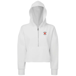 Women’s Cropped 1/2 Zip Hooded Sweatshirt