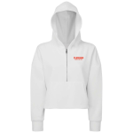 Women’s Cropped 1/2 Zip Hooded Sweatshirt