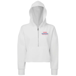 Women’s Cropped 1/2 Zip Hooded Sweatshirt