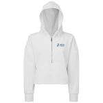 Women’s Cropped 1/2 Zip Hooded Sweatshirt