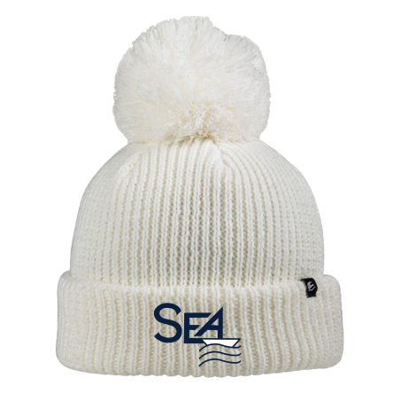 Ivory Pom Beanie