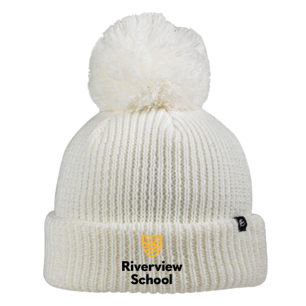 Ivory Pom Beanie