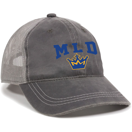 Charcoal/Grey Weathered Trucker Cap