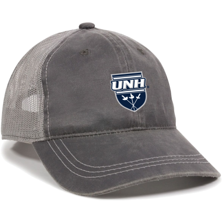 Charcoal/Grey Weathered Trucker Cap