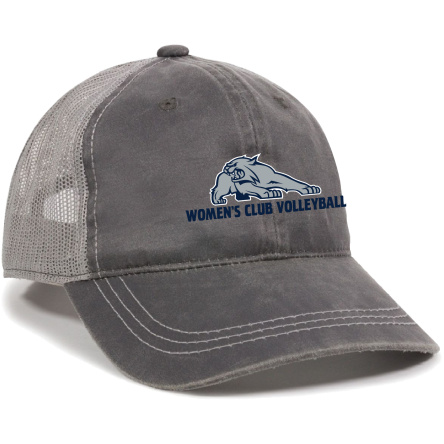 Charcoal/Grey Weathered Trucker Cap