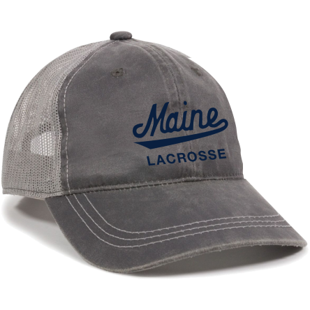 Charcoal/Grey Weathered Trucker Cap