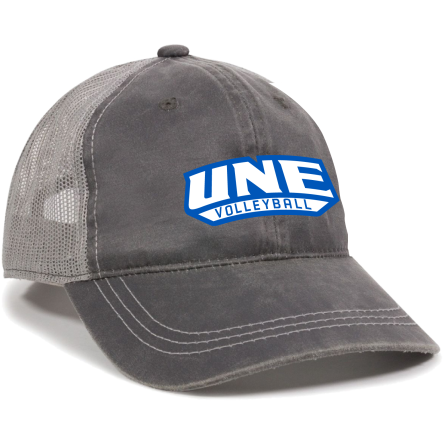 Charcoal/Grey Weathered Trucker Cap
