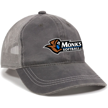 Charcoal/Grey Weathered Trucker Cap