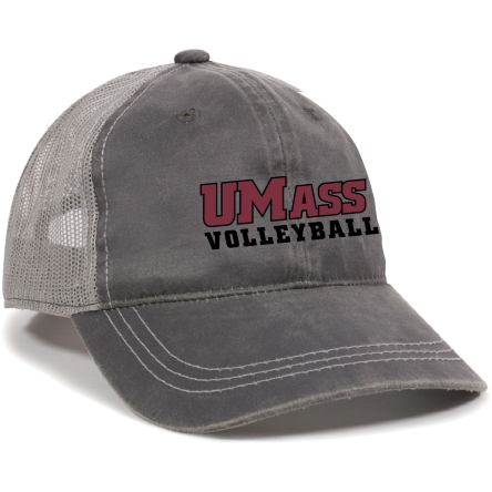 Charcoal/Grey Weathered Trucker Cap