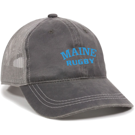 Charcoal/Grey Weathered Trucker Cap