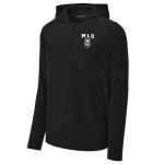 Classic 1/2 Zip Long Sleeve Hooded Jacket