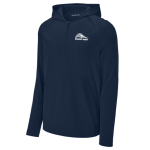 Classic 1/2 Zip Long Sleeve Hooded Jacket