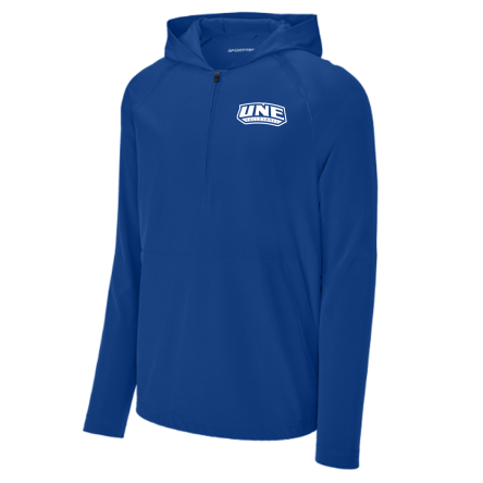 Classic 1/2 Zip Long Sleeve Hooded Jacket